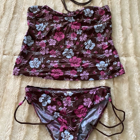 Cute floral Tankini Set size 10/12 - Picture 1 of 3
